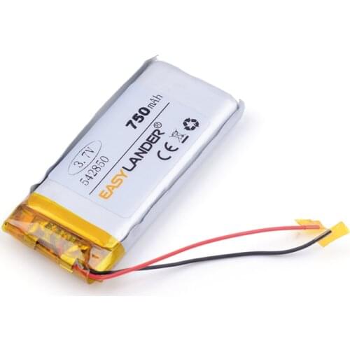 Best battery brand 3.7V,750mAH 542850 PLIB; polymer lithium ion / Li-ion battery for dvr,GPS,mp3,mp4,cell phone, tablet batte