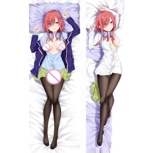 Anime Cartoon Nakano Miku Sexy Body Hugging Pillows Cases Cover Pillowcase Poszewki Dakimakura Cosplay Pillow 99039