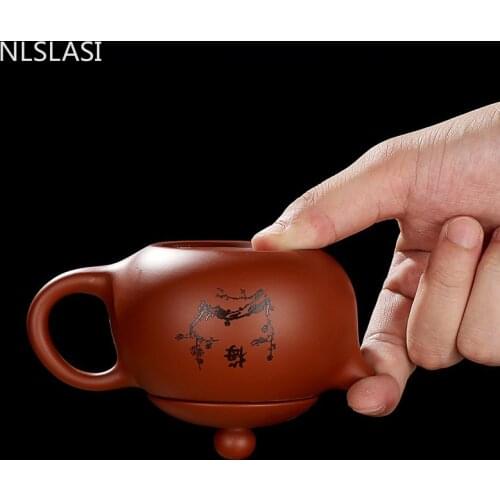 WSHYUFEI Handmade Xi Shi Tea Pot yixing zisha teapot Tea Infuser Teapot 190ml Chinese purple clay teapot tea set Kettle