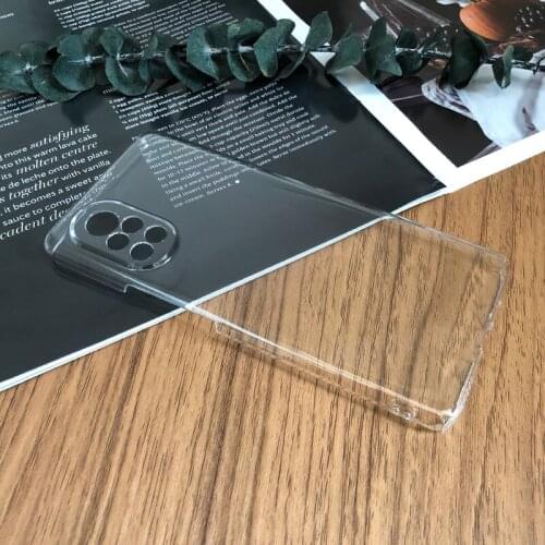 For Huawei nova 8 nova8 Pro 5G Glossy Snap Phone Case Crystal Invisible Hard PC Full Cover Clear Camera Protect Back Shell