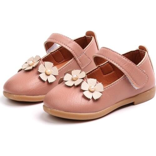 Skoex Children Flat Shoes Girls Flowers Fashion Princess Shoes Lightweight Slip-on Kid Toddler Shoe Baby Little Girl Casual Shoe