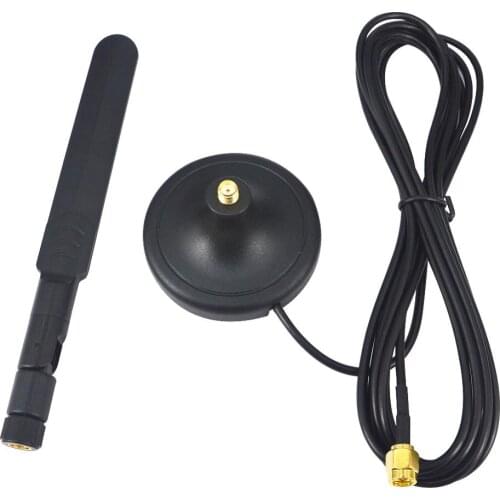 5.8g 2.4ghz WIFI Antenna Dual-band + RP-SMA Male Magnetic Base Mount Stand 9.8ft