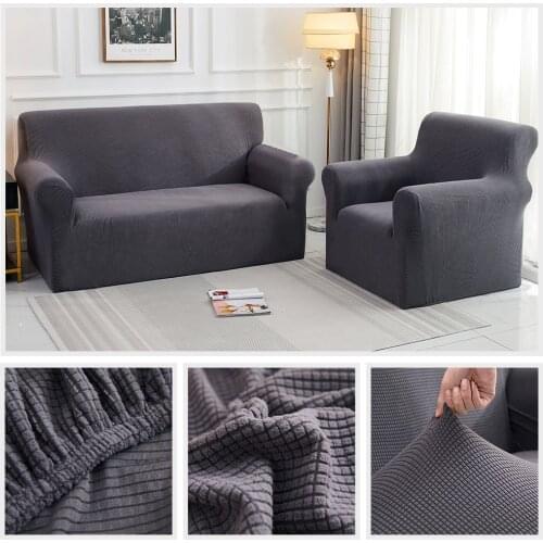 Elastic Sofa Cover Cotton All-inclusive Couch Cover for Living Room 1/2/3/4 Seater Stretch Slipcover L Shape Corner Sofa Spandex