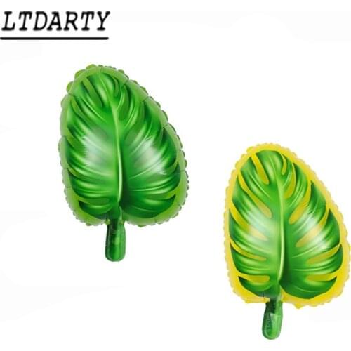 Hawaiian foil balloon childrens inflatable toy turtle leaf balloon birthday party decoration childrens summer party supplies