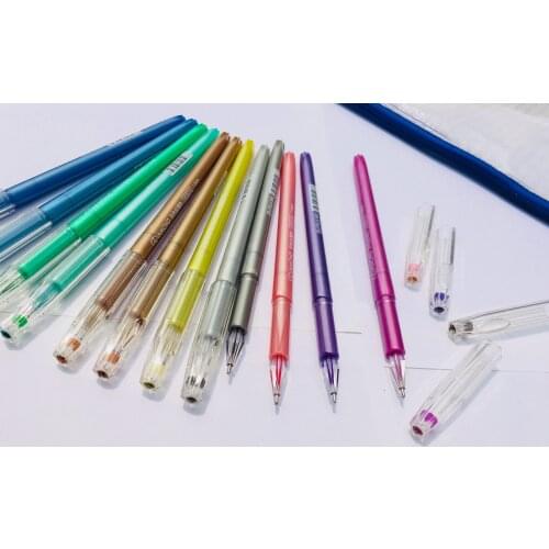 Ultra Fine Point Gel Pens with Diamond Tip -- (Glitter, Neon, Pastel, Metallic)