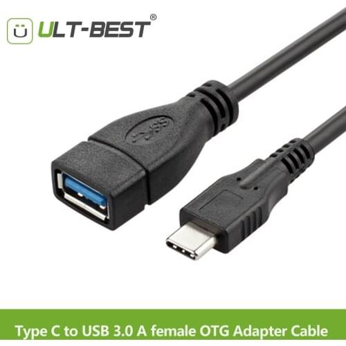 ULT-Best USB 3.1 Type C to USB3.0 USB-C OTG Adapter Cable USB C OTG Converter for Xiaomi 4C mi5 Nexus 5X 6P Huawei P9 Letv Max