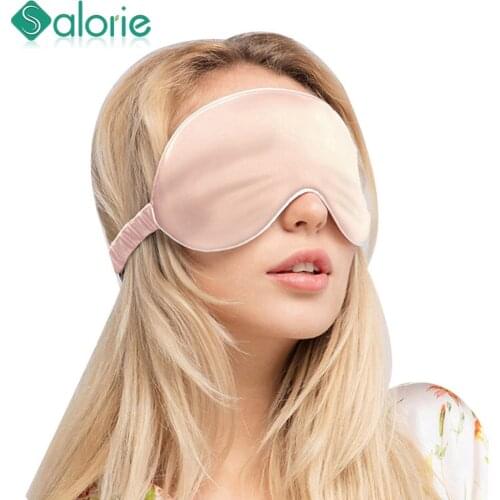 Dropshipping 100% 3D Silk Sleep Mask Natural Sleeping Eye Mask Eyeshade Cover Shade Eye Patch Soft Portable Blindfold Travel