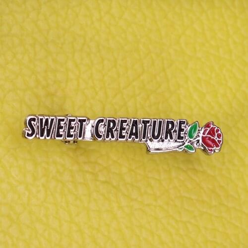 Sweet Creature Brooch Harry Style Flower Lapel Pin Cute Music Art Accessory