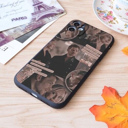 For iPhone Klaus Mikaelson Collage Print Soft Matt Apple iPhone Case