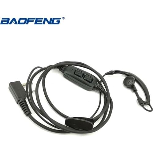 1/2pcs Baofeng UV-82 2 Pin Walkie Talkie Earphone Dual PTT Earpiece Baofeng UV-82HP UV-82XH UV-8D DMR CB Radio Ecouteur Headset