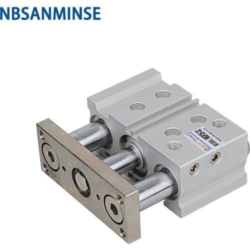 NBSANMINSE MGPL 20mm Bore Compact Guide Cylinder with Stable Lubrication Fuction Compressed Air Cylinder SMC Type