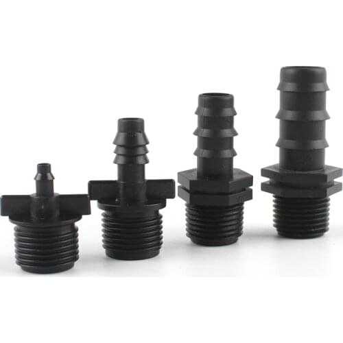 5pcs 1/2'' 3/4'' Thread Adapter Garden Water Connectors 4/7 8/11 16 20mm pvc Hose Garden Hose Barb Connector Garden Accessories