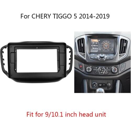 2 Din Car RadioHead Unit Frame Kit For CHERY TIGGO 5 2014-2019 Auto Stereo Dash Panel Fascia Trim Mount Center Console Holder