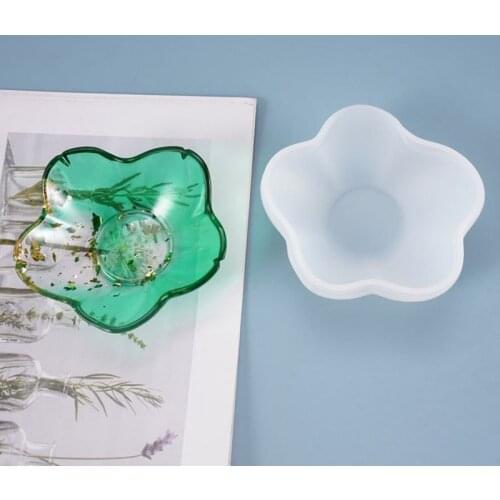 Sakura Tea Tray Coaster Silicone Mold For DIY For Epoxy Uv Resin Molds Coaster Jewelry Making Tools