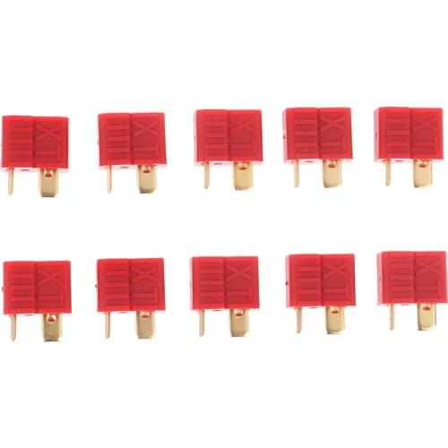 20pcs/10pairs T Plug Male Female Deans Connectors For RC LiPo Battery RC FPV Racing Drone