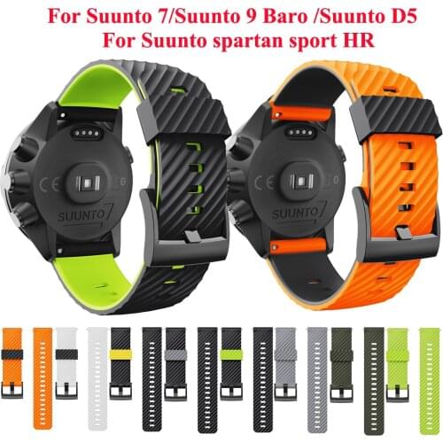 Silicone Replacement Watch Band Wrist Strap Bracelet for Suunto 7 D5 Suunto Spartan Sport Wrist HR Smartwatch for Suunto 9 Baro