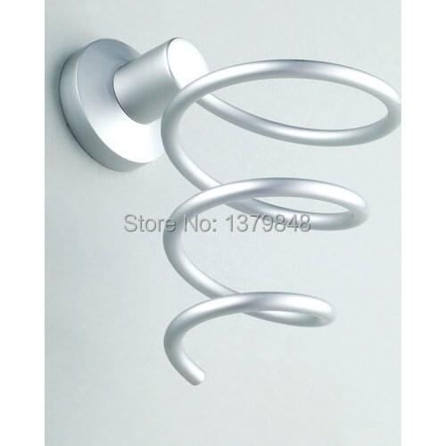Solid aluminum space blowbys mount hairdryer holder shelf hair dryer storage rack