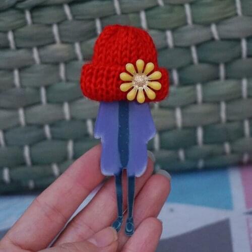 Woman cute Brooch wool Hat Pins Fashion Brooches model Badges Pins Gifts Drop-Shipping