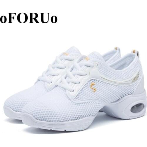 Zapatos danza New Sports Feature Soft Outsole Breath Dance Shoes Sneakers For Woman Practice Shoes Modern Dance Jazz Shoes