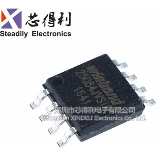 10pcs/lot Original W25q64jvssiq SOIC-8 64Mbit Pi Flash Memory