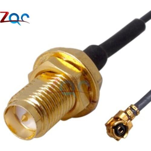 2Pcs Mini Pci U.Fl To RP-SMA Antenna Router Mod Kit Wifi Connector Cable MF