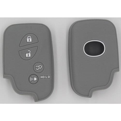 3PC silicone car key fob Protect case cover skin cap set For Lexus 2018 2019 IS ES GS LS500h NX RX LX LC RC Remote keyless