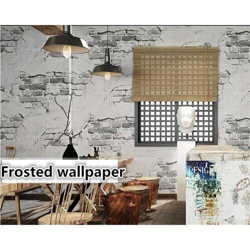 Beibehang 3d wallpaper retro gray wallpaper cement brick wall industrial wind background wallpaper roll wall papers home decor