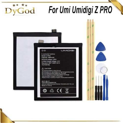 For Umi Umidigi Z PRO Battery Bateria Batterij Accumulator AKKU 3800mAh+Tools