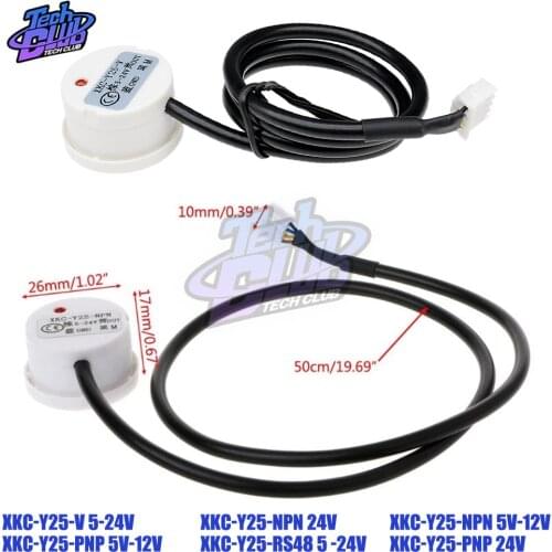RS485 XKC-Y25-NPN PNP Non-Contact Liquid Level Sensor Switch Detector DC 5~24V Outer Adhering Non-contact Liquid Level Sensor