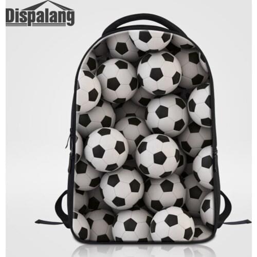 Dispalang Unisex Laptop Backpack Ball Printed School Bags For Teenagers 14 inch Business Travel Multifunction Notebook Backpacks