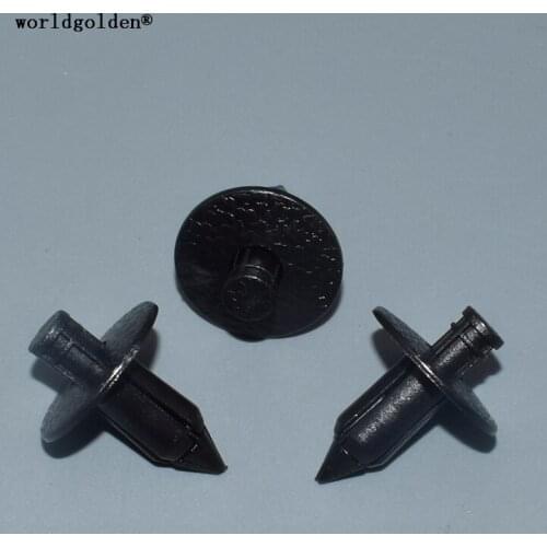 Worldgolden 100pcs push type retainer for Nissan#80999-05N07(8099905N07),80999-46N20(8099946N20),Toyota#90467-07043(9046707043)