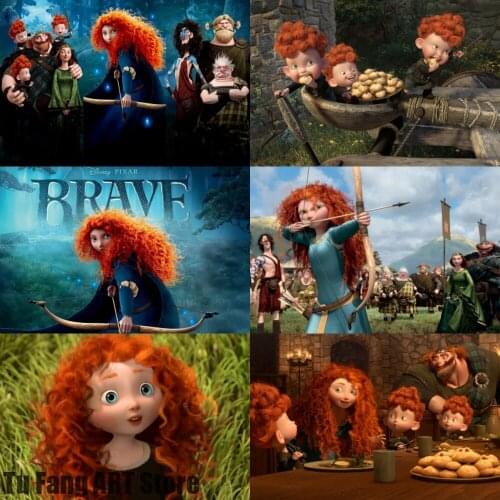 Brave Legend Canvas Painting Disney Anime Movies Wall Art Posters and Prints Room Decor Pictures for Kids Home Decoration