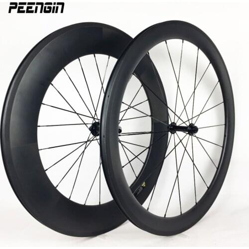 Wheels-carbon-clincher 700c mixed OEM rim 23mm wide rim 50 front 88mm rear ruote mixed road race/training carbon bike wheelsets