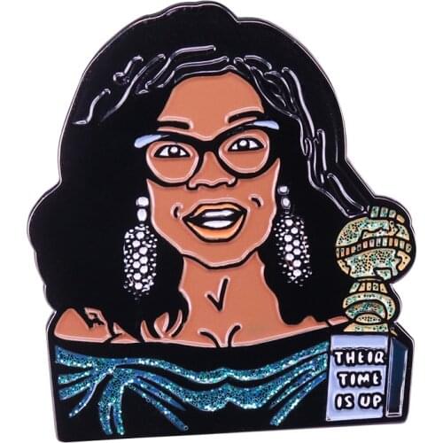 Their time is up Oprahs inspiring Golden Globes speech Pin