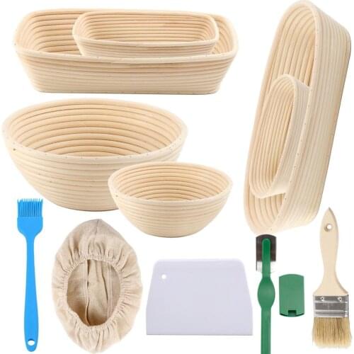 Bread Proofing Basket Set Sourdough Bannetons Bread Proofing Basket Home Bread Baking Mold Bortforms Tools