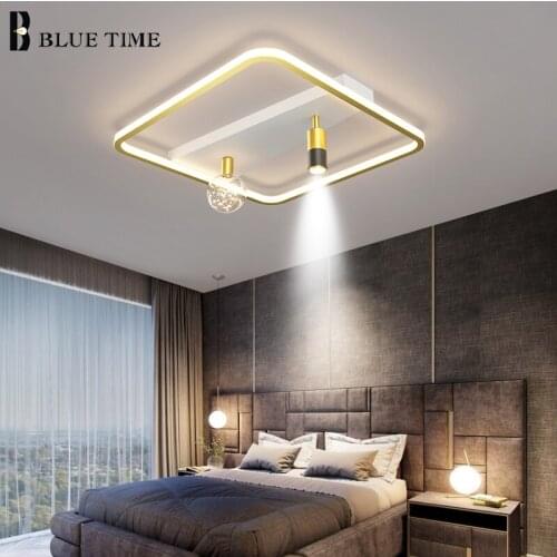 Square Round LED Ceiling Lights for Living Room Dining Room Bedroom Kitchen Decor Chandeliers Lighting Home Indoor Ceiling Lamps