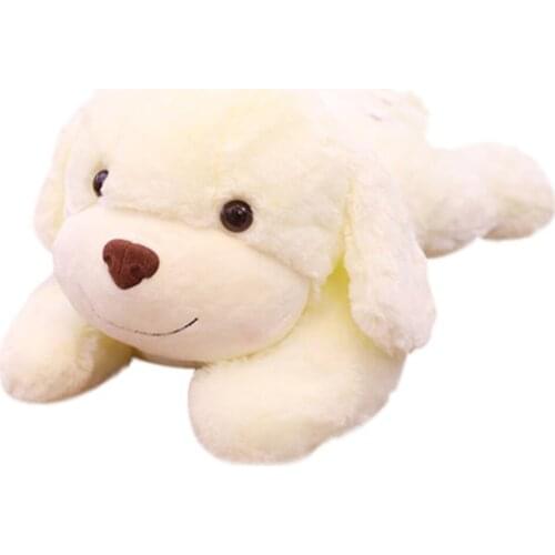 Lying on the dog doll white puppy doll plush toy doll you to sleep holding pillow cute bed doll