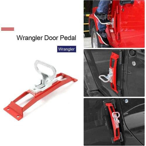 Metal Folding Door Hinges Foot Peg Rest Pedal for Jeep Wrangler JK & Unlimited Car Accessories JK Wrangler 2007-2018