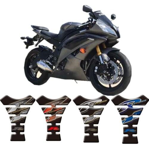 Motorcycle 3D Fuel Tank Protective Stickers Decals For Yamaha YZF R1 YZF R6 Tank Protective Stickers