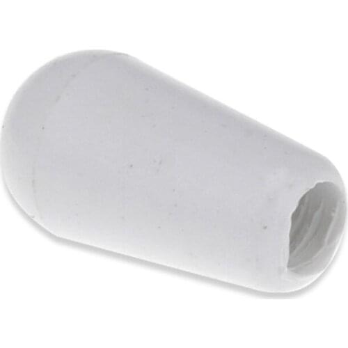 Musiclily Pro Inch Size Thread Plastic Guitar Toggle Pickup Switch Tips for LP Style, White (2 Pieces)