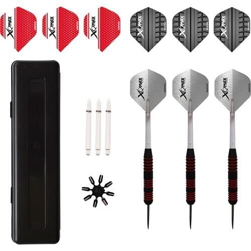 XQ Max 23 g Steel Tip PCs set Dart Read and Accessory Set professional achieve slip-resistant high quality darts arrows
