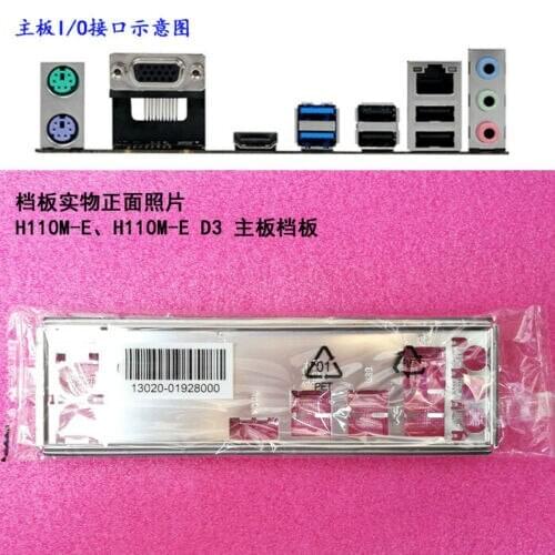 Original IO I/O Shield BackPlate Blende Bracket For ASUS H110M-E H110M-E D3