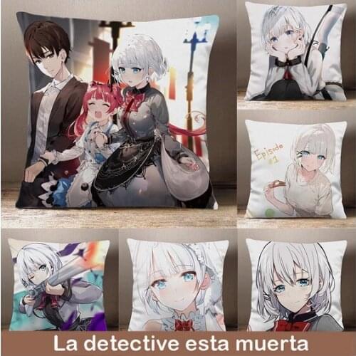 Anime La detective esta muerta Siesta Kimiduka Kimihiko Peach Skin Dakimakura Plush Stuffed Throw Pillow Bed Sofa Cushion