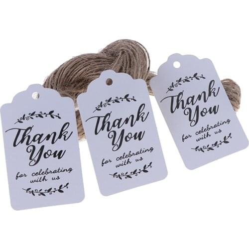 Gift tags Paper tags for baby shower party favors personalized wedding gift for guests Kraft paper gift tag+20 meters jute twine