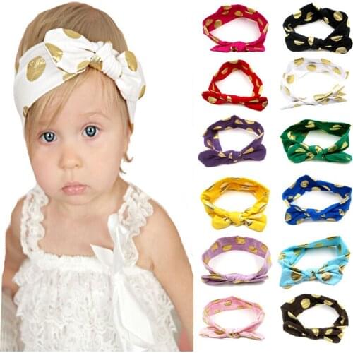 Cute Baby Girl Rabbit Headbands Knitted Newborn Baby Bows Hearband Turban Infant Head Bands Hairbands For Kids Girl