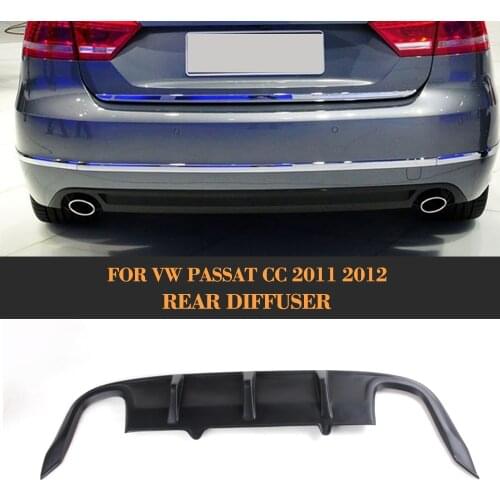 PP Car Rear Bumper Lip Diffuser For VW Passat CC 2011 2012
