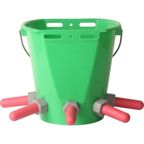 With 1-5pcs Feeding Teats Calf Feeding Milk Bucket