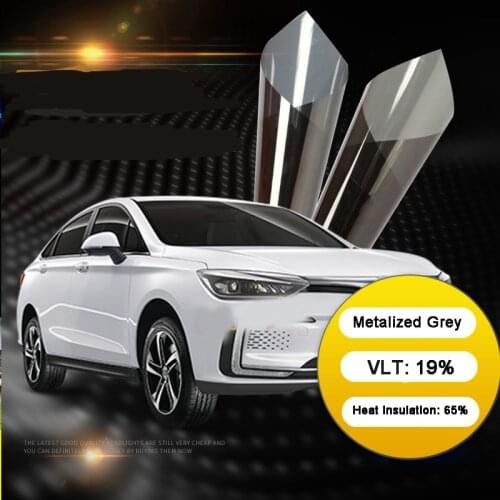 Plating Gray 19% VLT Auto Side Front Rear Window Tint Solar Films Car Film Home Scratch Resistant Membrane 0.5*3M