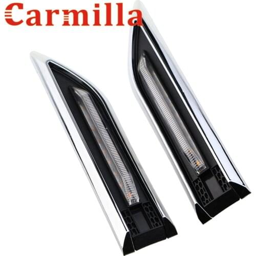 Carmilla Led Side Turning Signals Front Turn Lights Sticker for Chevrolet Cruze 2009 2010 2011 2012 2013 2014 2015 2016 Parts
