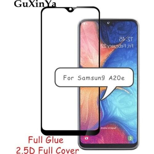 Screen Protector Glass For Samsung Galaxy A20E Full Glue Tempered Glass For Samsung A20E Full Cover Glass For Samsung SM-A202F